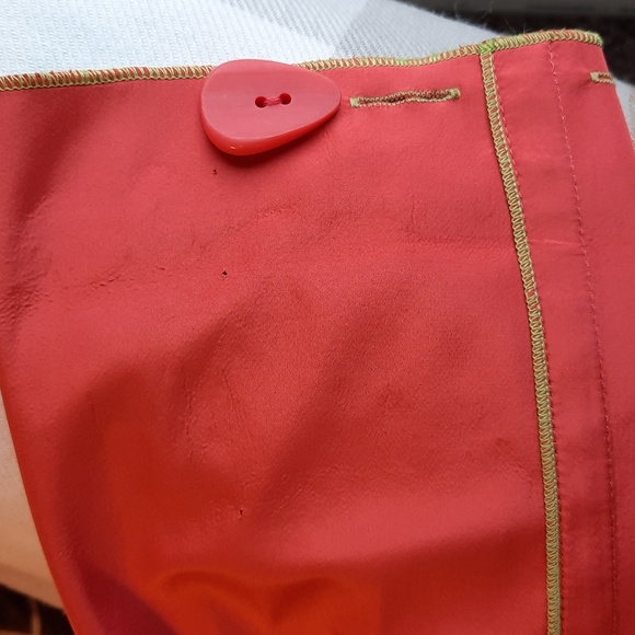 UBU Reversible Button Parisian Coat Black & Coral Size Small - Picture 15 of 15